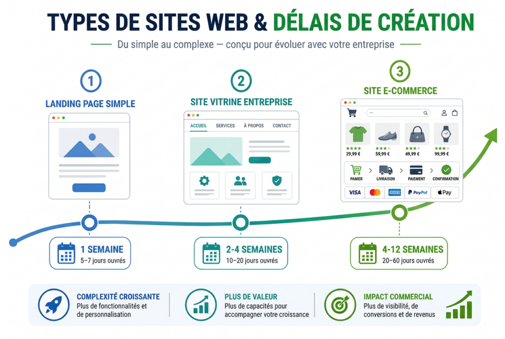 Combien de temps pour créer un site internet ?