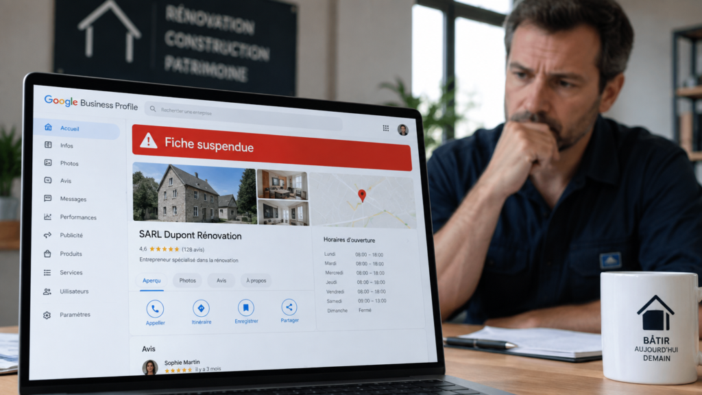 Fiche Google My Business suspendue : solutions