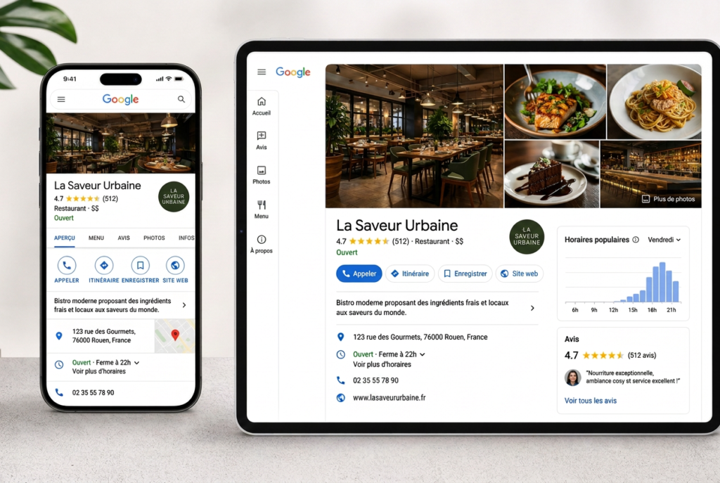 google-my-business-restaurant-fiche